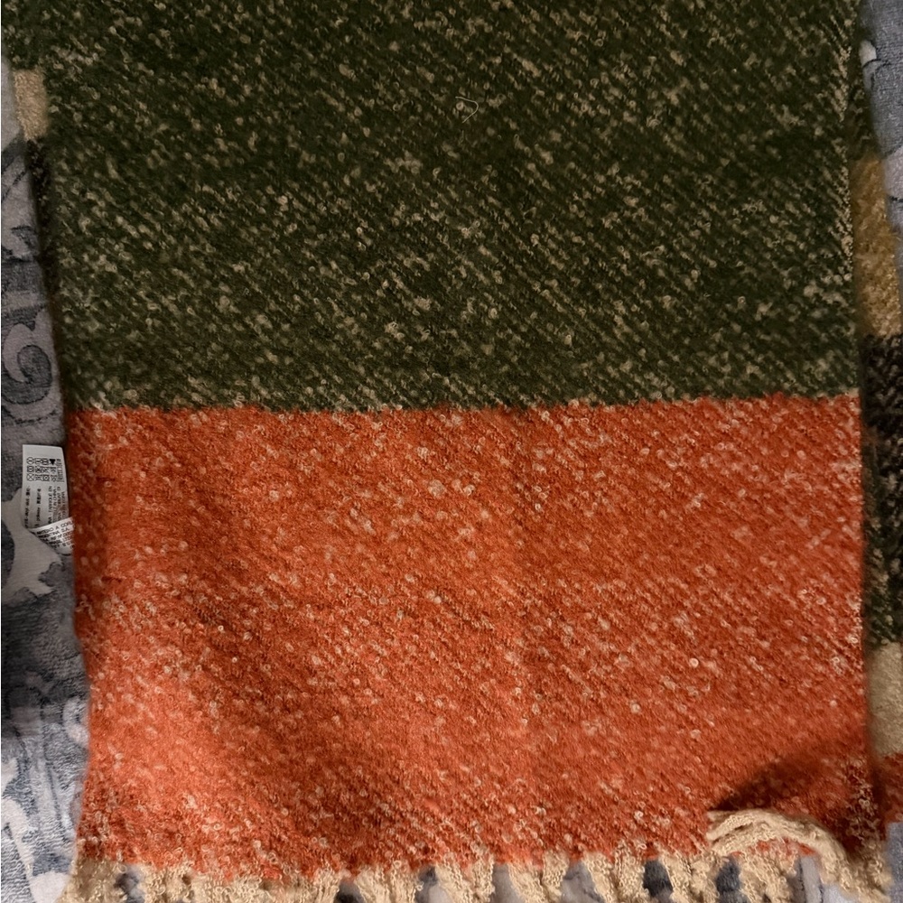 Zara Orange and Green women’s scarf